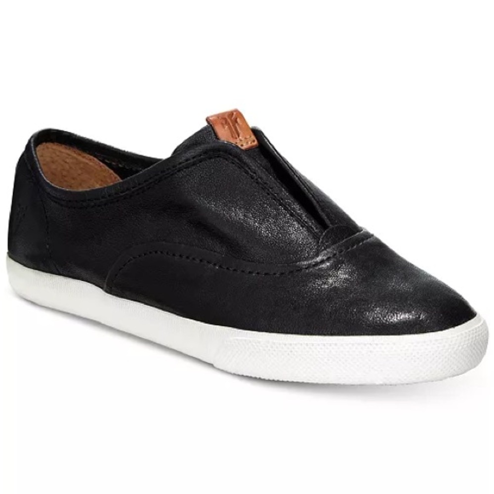 Frye | Maya Women's Black Leather Slip-On Sneakers